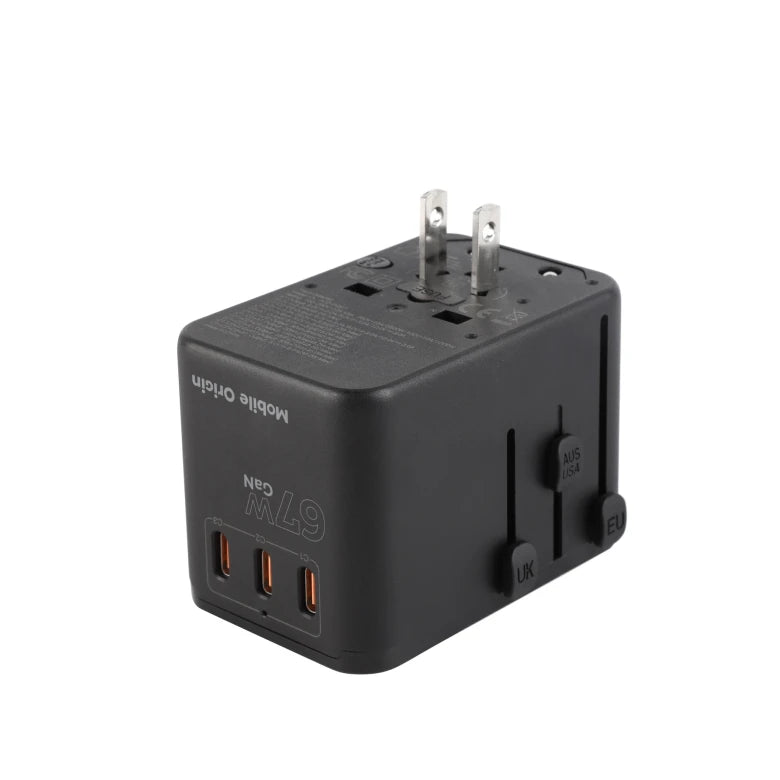 Cestovní adaptér Mobile Origin GaN 67W Travel Adapter