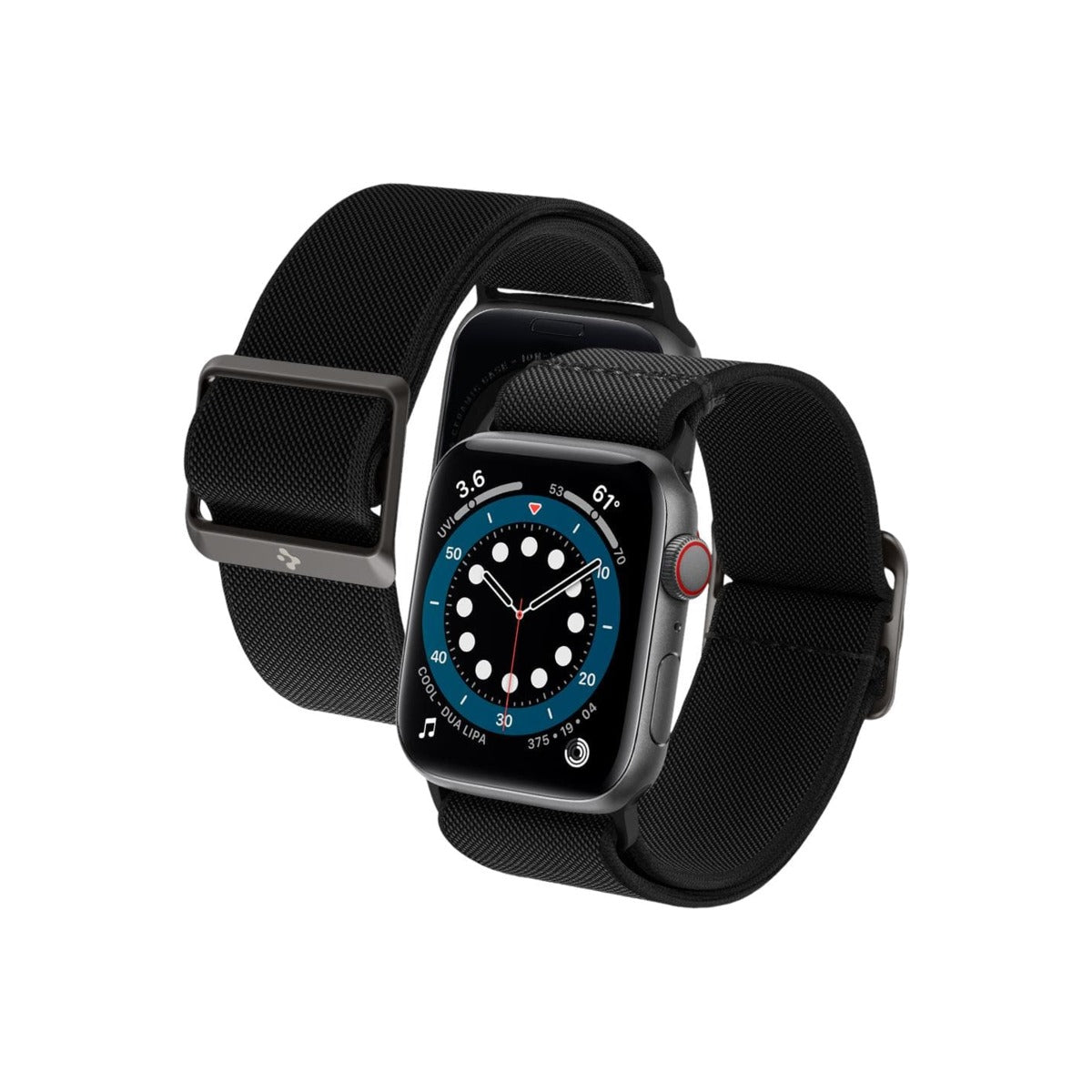 Řemínek pro Apple Watch 42/44/45/49mm Spigen Lite Fit - černý - istyle.work