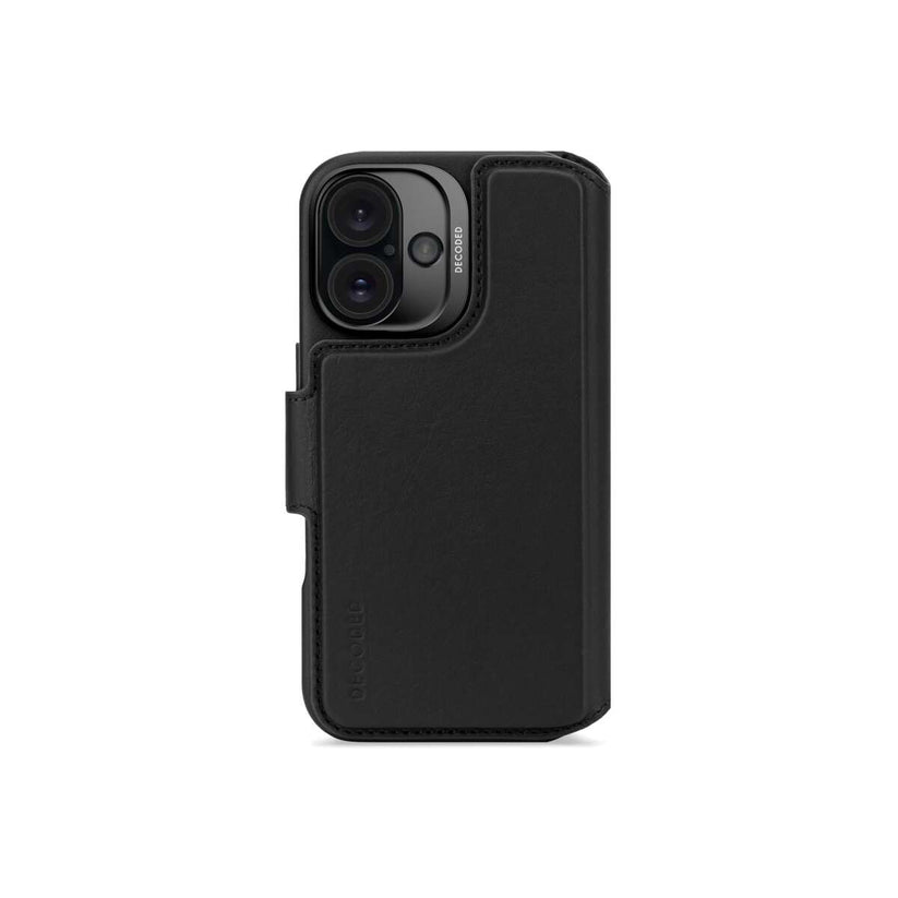 Kožená odnímatelná peněženka Decoded pro iPhone 16 - černá - istyle.work