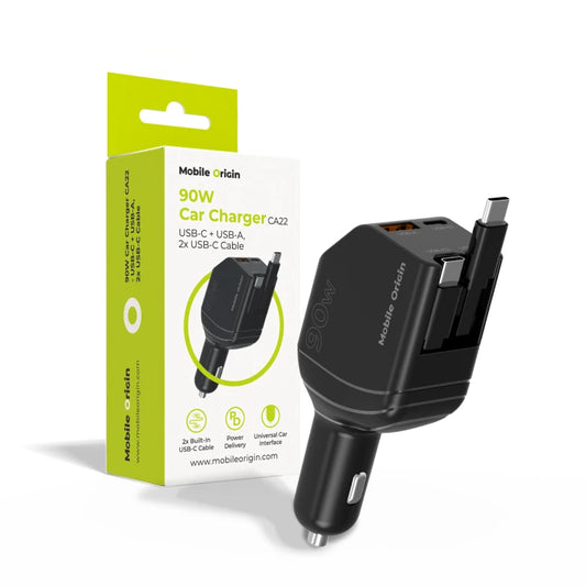 90W autonabíječka Mobile Origin CA22 - USB-C + USB-A - istyle.work