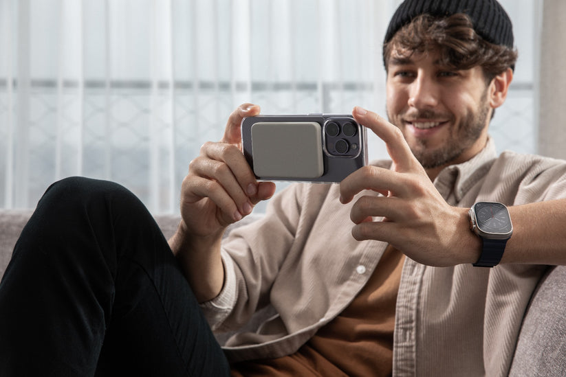 Bezdrátová powerbanka Epico s podporou MagSafe 4200mAh - modrá - istyle.work