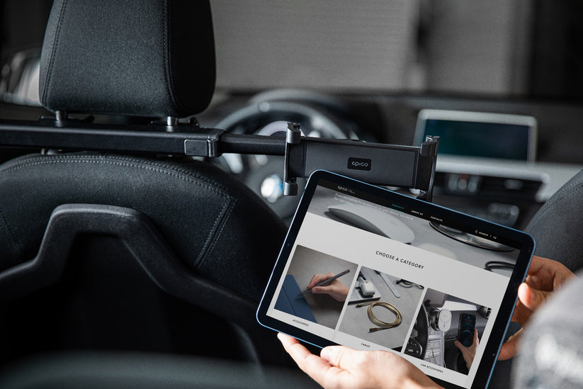 Výsuvný držák do auta Epico - černý - istyle.work