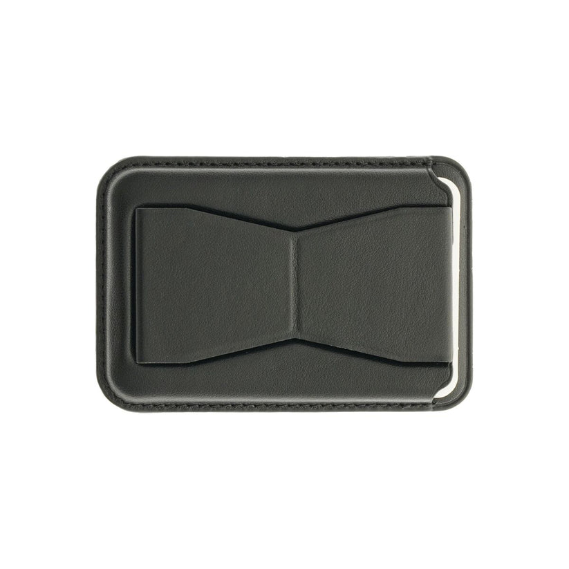 Kožená MagSafe peněženka Dviced s podstavcem – černá - istyle.work