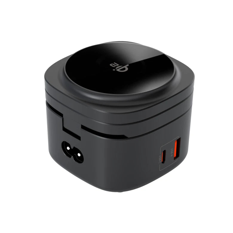 Bezdrátová nabíječka Mobile Origin 65W GaN 5in1 Foldable Qi2 Charger PW1 - černá - istyle.work