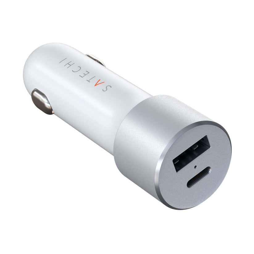 Nabíječka do auta Satechi 72W USB-C PD – stříbrná - istyle.work
