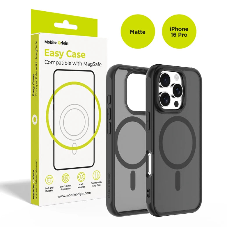 MagSafe kryt pro iPhone 16 Pro Mobile Origin Easy Hybrid - matně černý