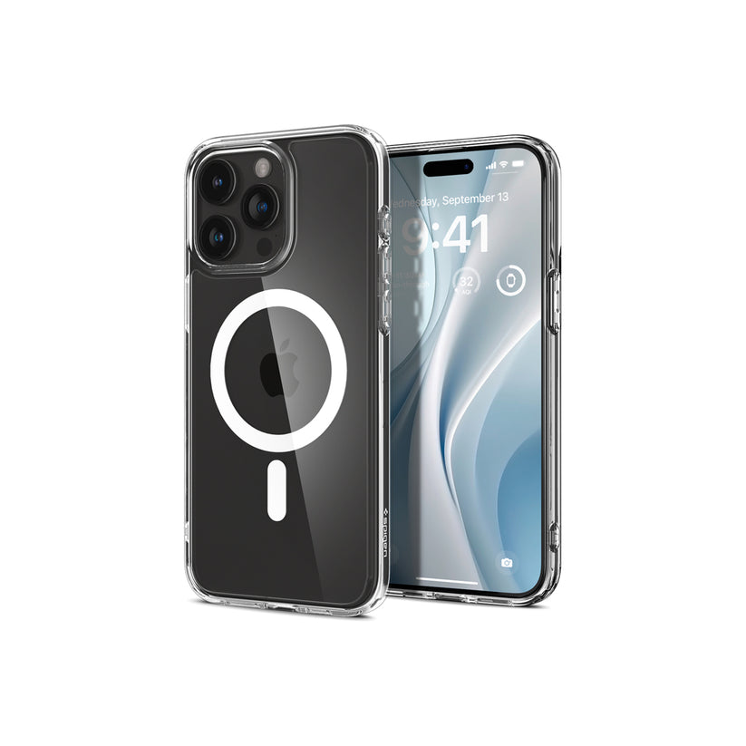 Kryt pro iPhone 15 Pro Spigen Crystal Hybrid MagSafe - bílý - istyle.work