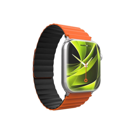 Řemínek pro Apple Watch 42/44/45/49 mm Mobile Magnetic Strap II - oranžový/černý - istyle.work