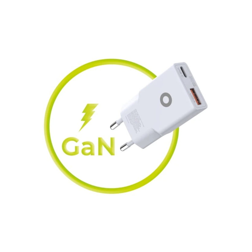 30W adaptér Mobile Origin GaN Slim Charger MO16 - bílý - istyle.work