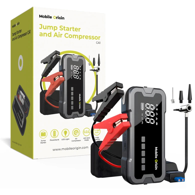 Startovací zdroj s kompresorem Mobile Origin JumpStarter & Air Compressor CA1