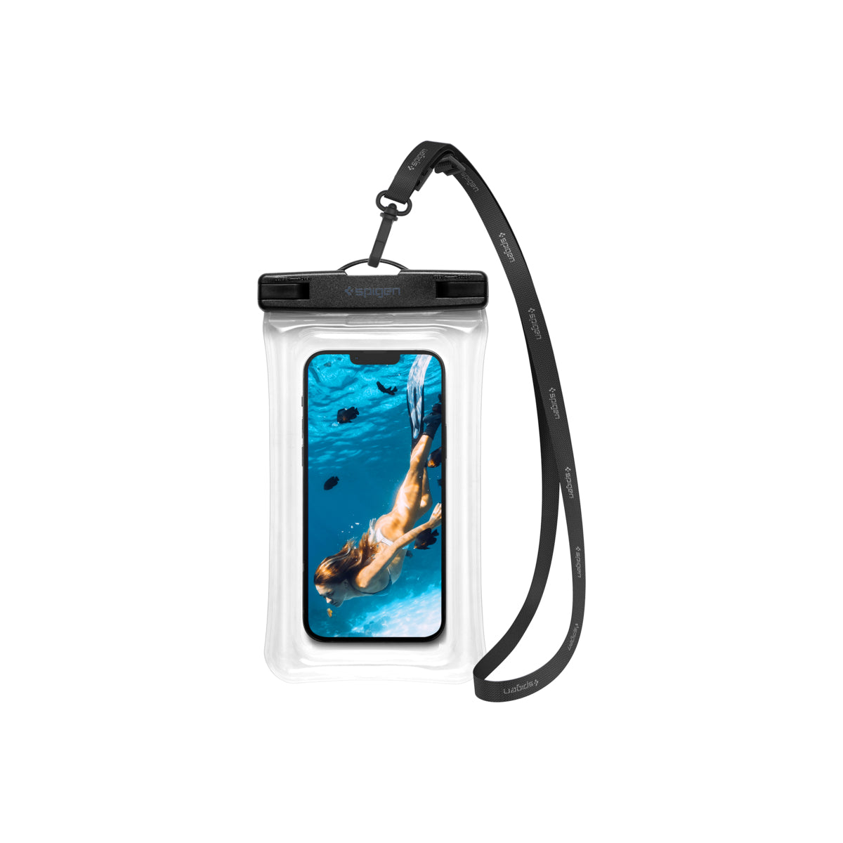 Vodotěsné plovoucí pouzdro Spigen Aqua Shield A610 - průhledné - istyle.work