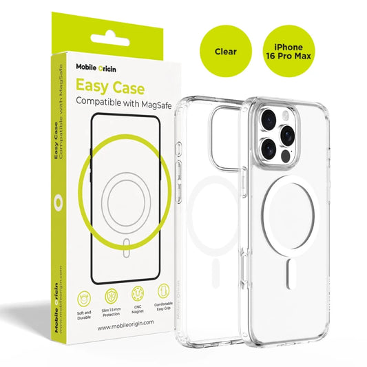 MagSafe kryt iPhone 16 Pro Max Mobile Origin Easy Hybrid - průhledné