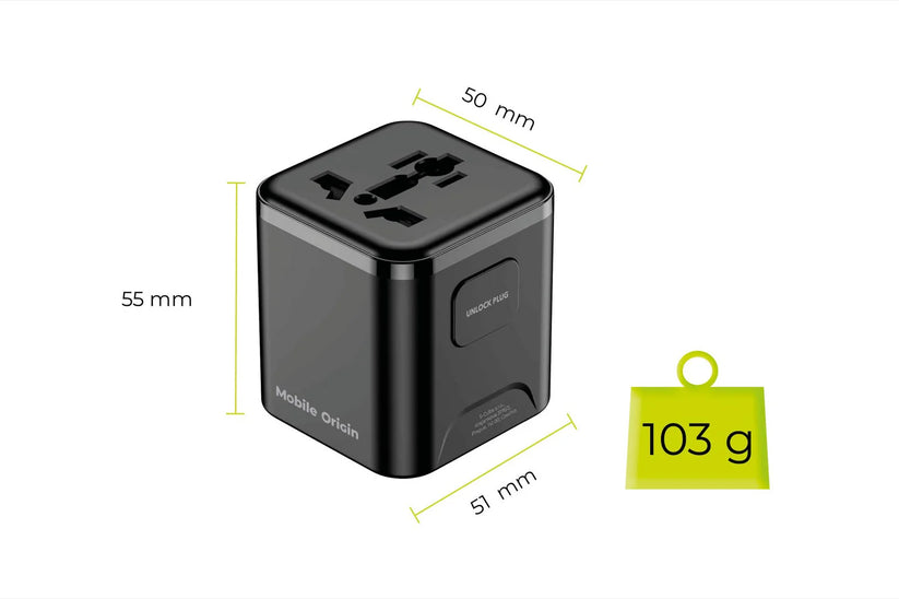30W univerzální cestovní adaptér Mobile Origin Universal Travel Adapter PW30 - istyle.work