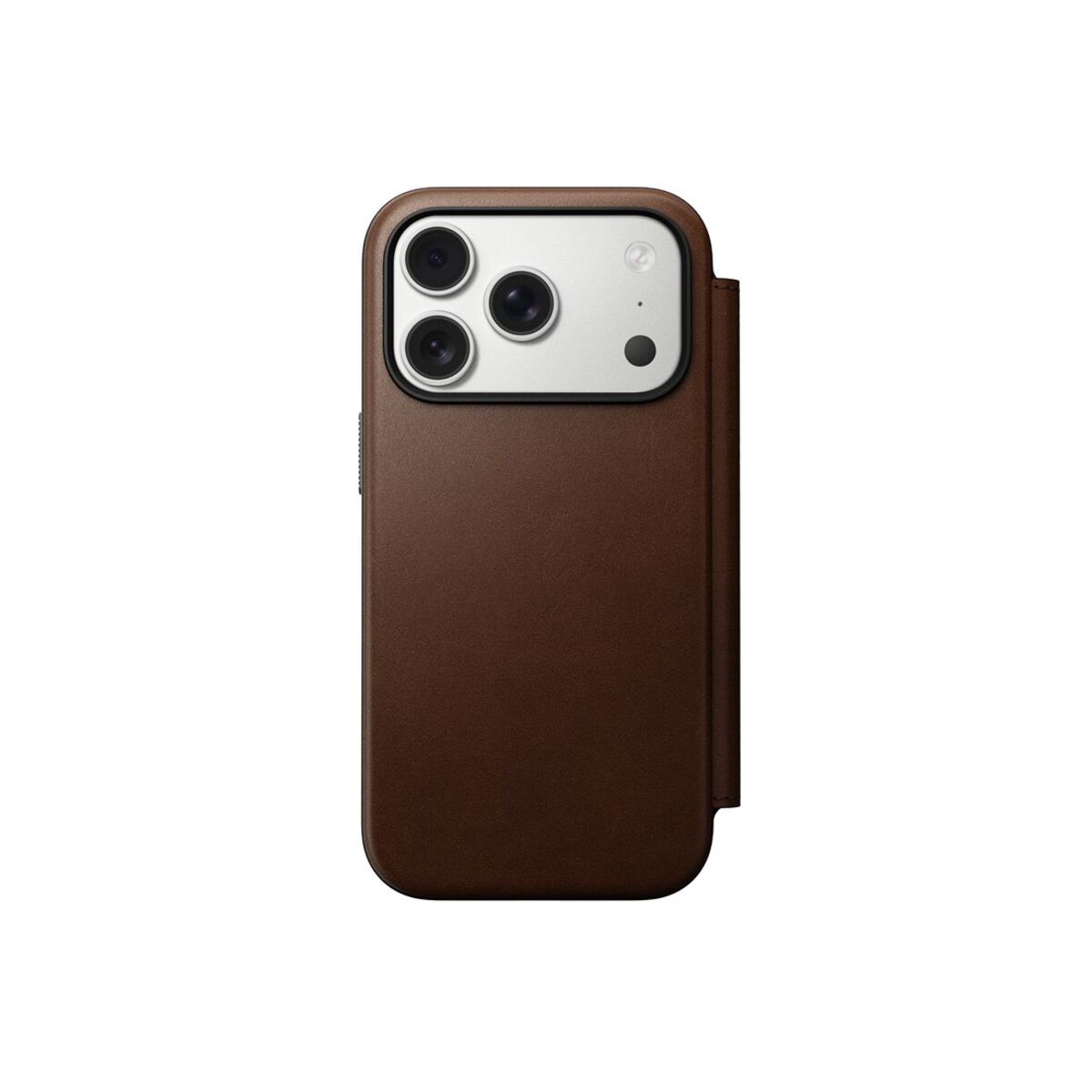 Kryt pro iPhone 17 Pro Nomad Modern Leather Folio - hnědý