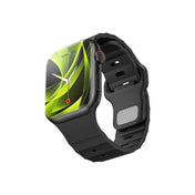 Řemínek pro Apple Watch 44/45/46/49 mm Mobile Origin FKM Strap s kovovým zapínáním - černý