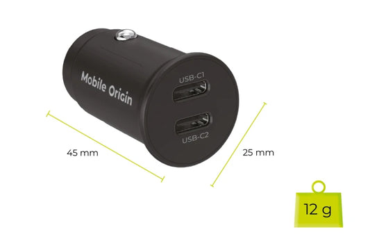 30W autonabíječka Mobile Origin CA20 - 2× USB-C