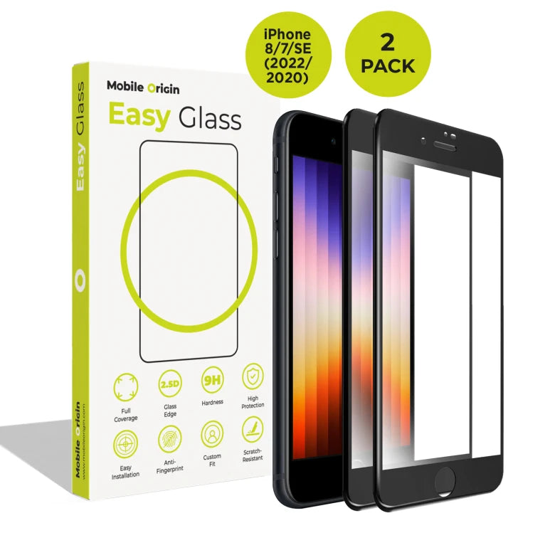 Ochranné sklo pro iPhone 8 / 7 / SE Mobile Origin EasyGlass - 2 ks