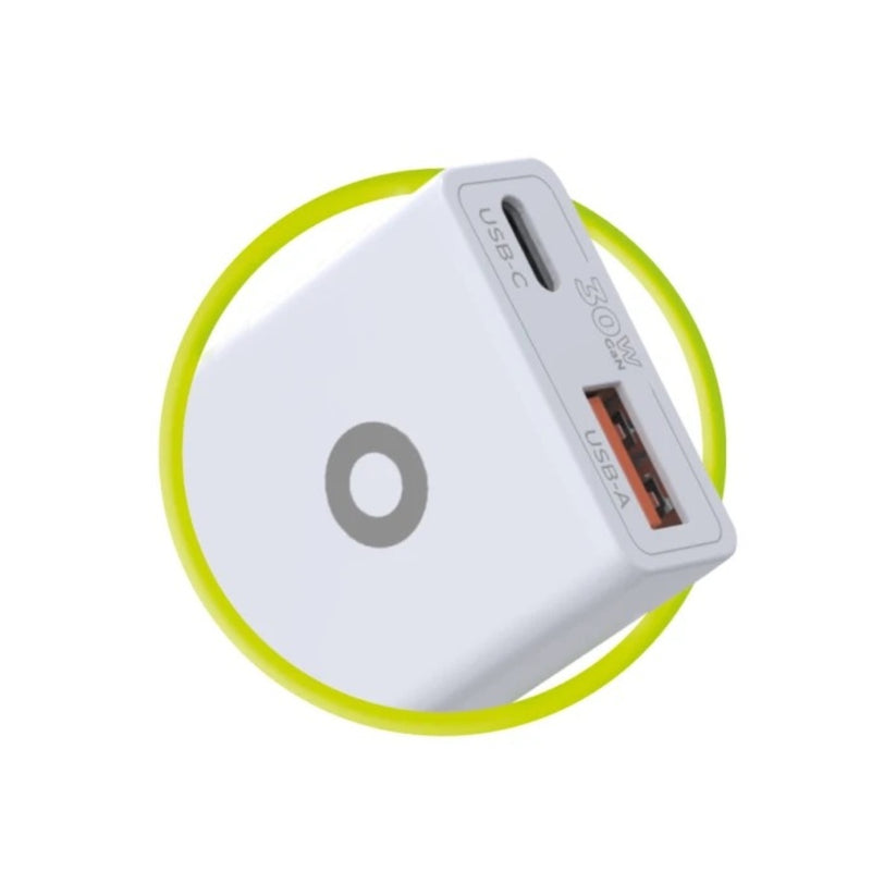 30W adaptér Mobile Origin GaN Slim Charger MO16 - bílý - istyle.work