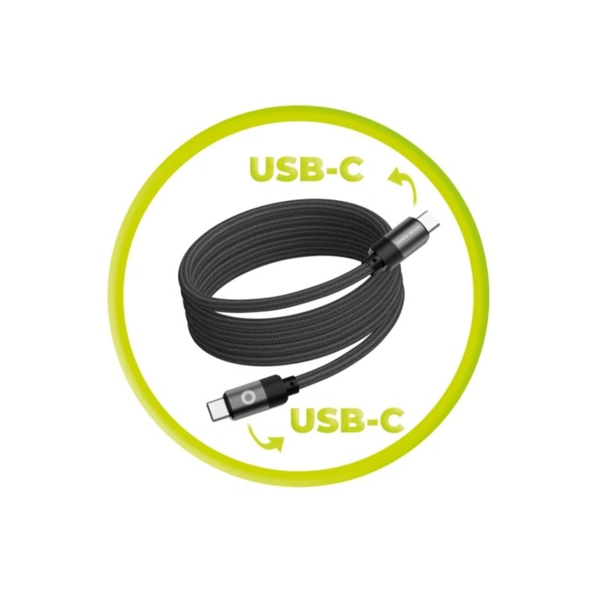 Magnetický 27W nabíjecí kabel Mobile Origin Original Cable USB-C / USB-C 1m - černý - istyle.work