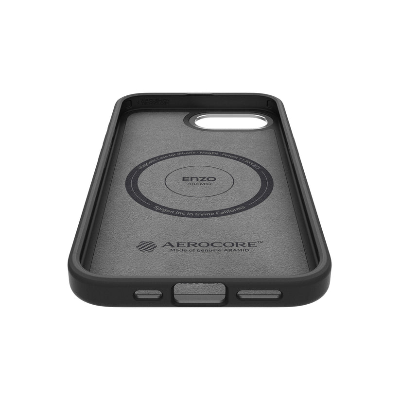 MagSafe kryt pro iPhone 16e Spigen Enzo Aramid - matně černý - istyle.work