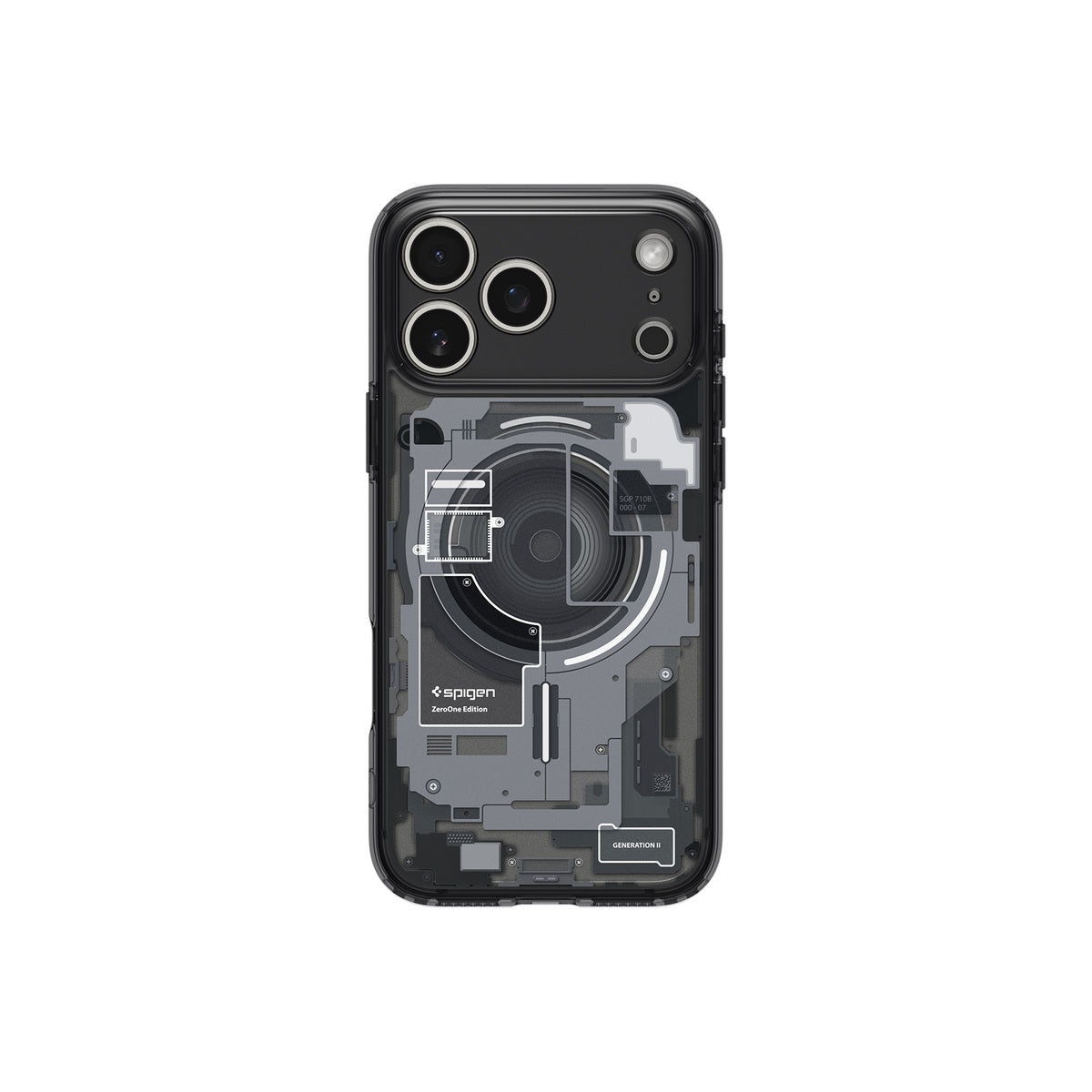 Kryt pro iPhone 17 Pro Max Spigen Ultra Hybrid MagSafe - zero one black - istyle.work