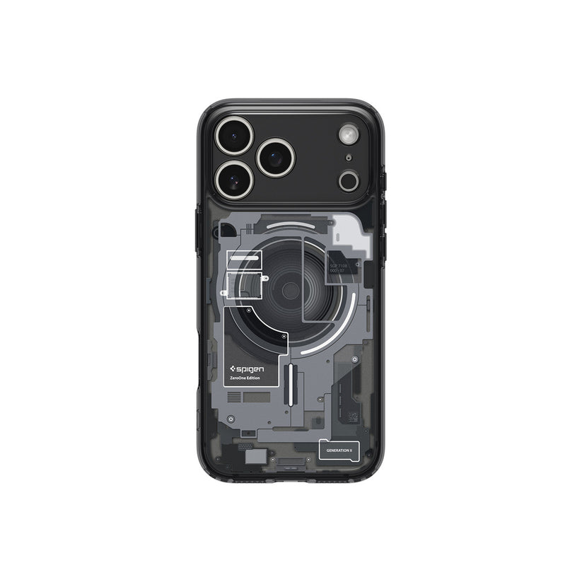 Kryt pro iPhone 17 Pro Max Spigen Ultra Hybrid MagSafe - zero one black - istyle.work