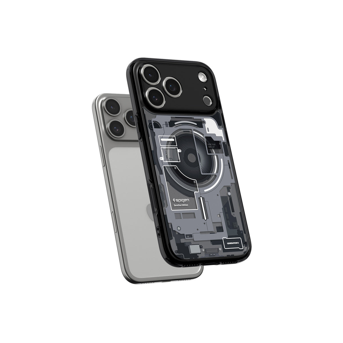 Kryt pro iPhone 17 Pro Spigen Ultra Hybrid MagSafe - zero one black - istyle.work