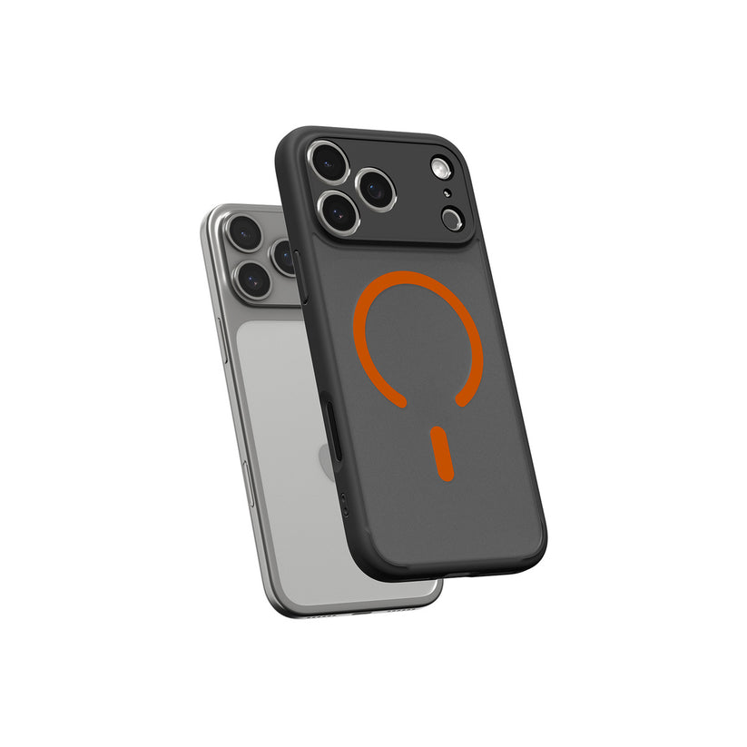 Kryt pro iPhone 17 Pro Max Spigen Ultra Hybrid MagSafe - černý mráz oranžový - istyle.work