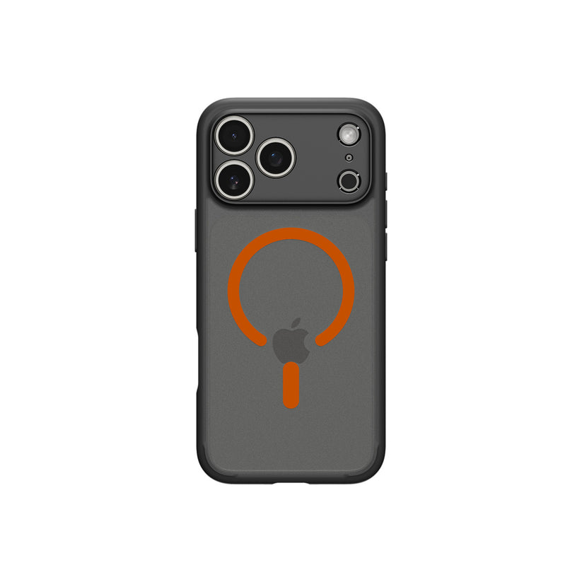 Kryt pro iPhone 17 Pro Spigen Ultra Hybrid MagSafe - černý mráz oranžový - istyle.work