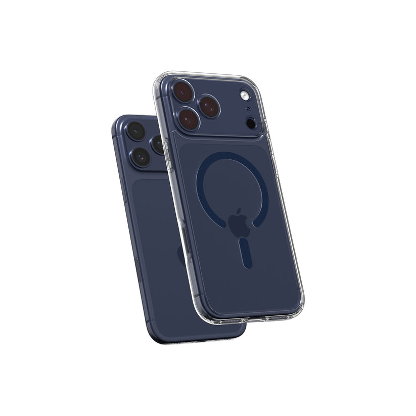 MagSafe kryt pro iPhone 17 Pro Max Spigen Ultra Hybrid - průhledný/modrý - istyle.work