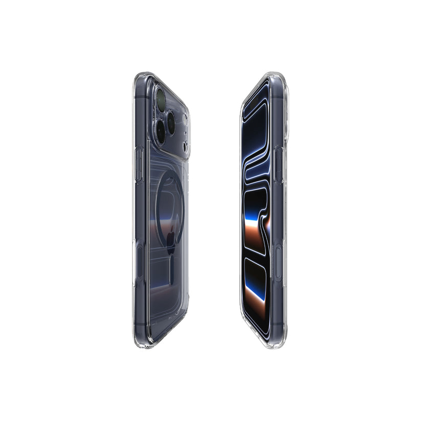 MagSafe kryt pro iPhone 17 Pro Max Spigen Ultra Hybrid - průhledný/modrý - istyle.work