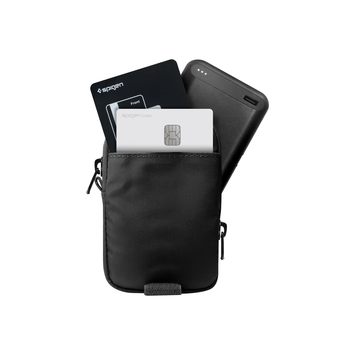 Univerzální organizér Spigen Portable Organizer Pouch TintapZip MagSafe - černý