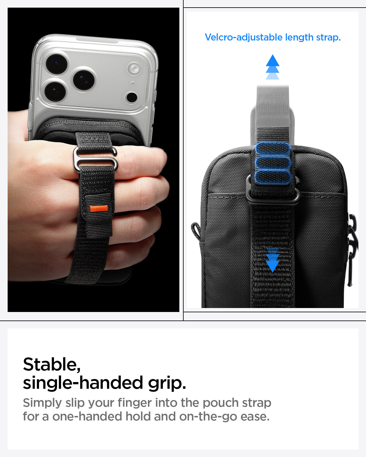 Univerzální organizér Spigen Portable Organizer Pouch TintapZip MagSafe - černý