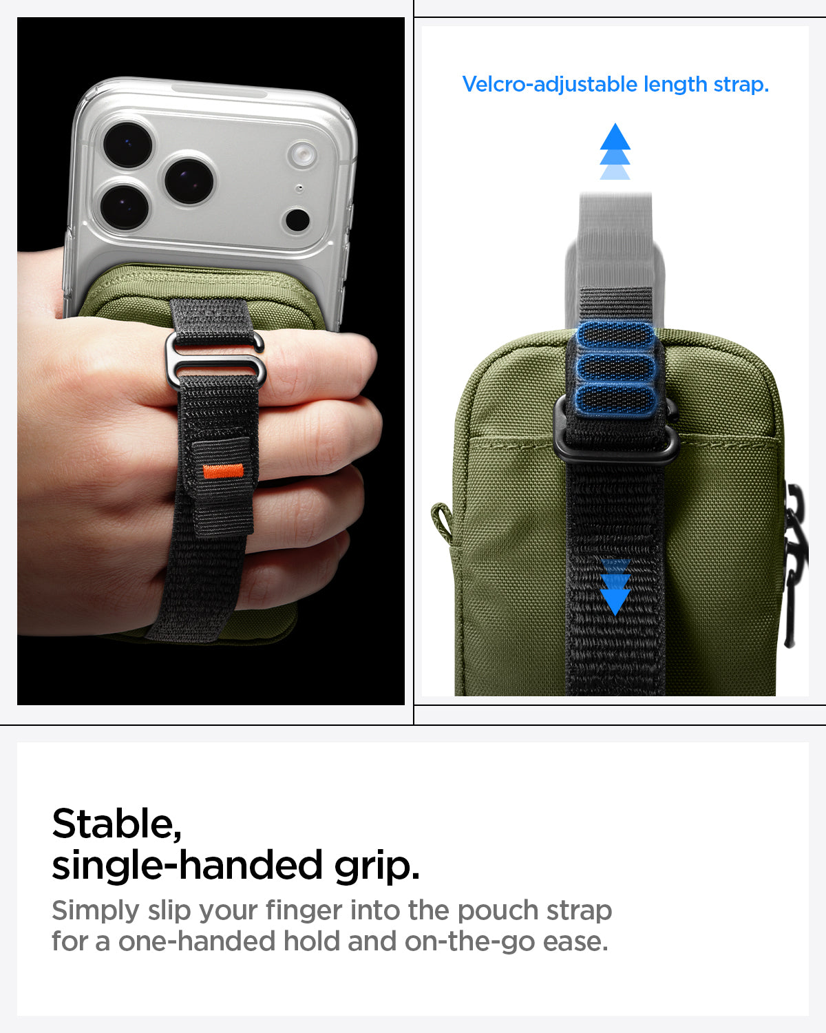 Univerzální organizér Spigen Portable Organizer Pouch TintapZip MagSafe - zelený