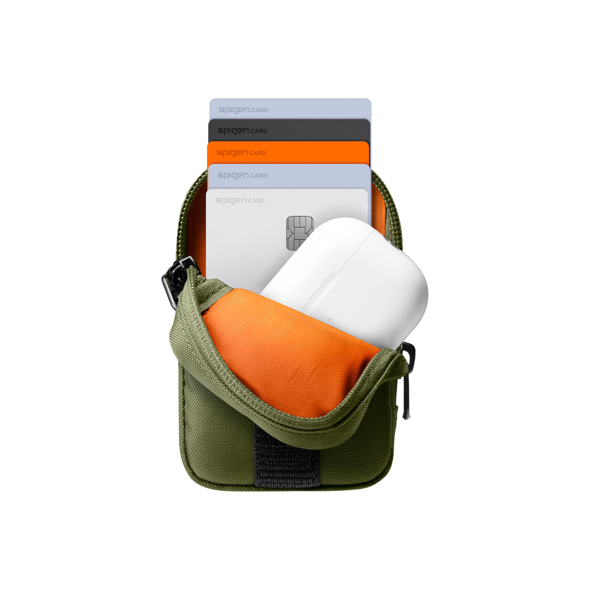 Univerzální organizér Spigen Portable Organizer Pouch TintapZip MagSafe - zelený