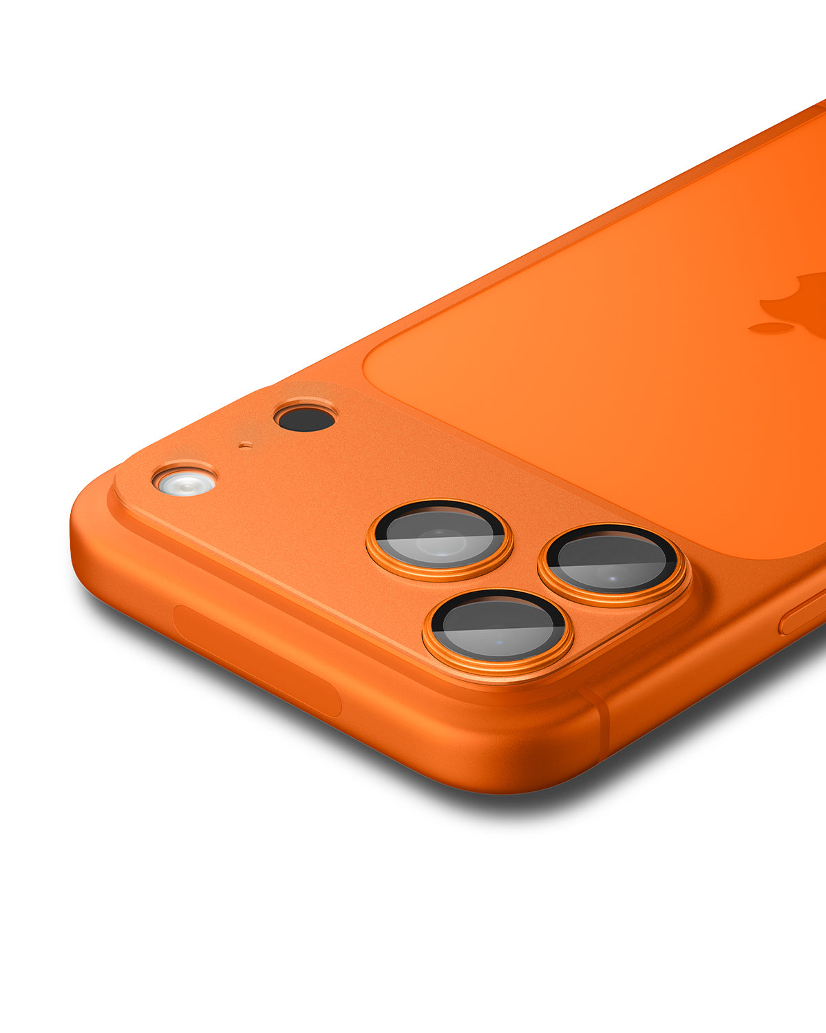 Sklo na fotoaparát pro iPhone 17 Pro Max Spigen Glass tR EZ Fit Optik Pro XL - oranžové