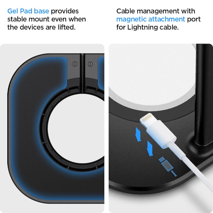 Stojánek pro AirPods Max Spigen MagSafe Charger Stand - černý - istyle.work