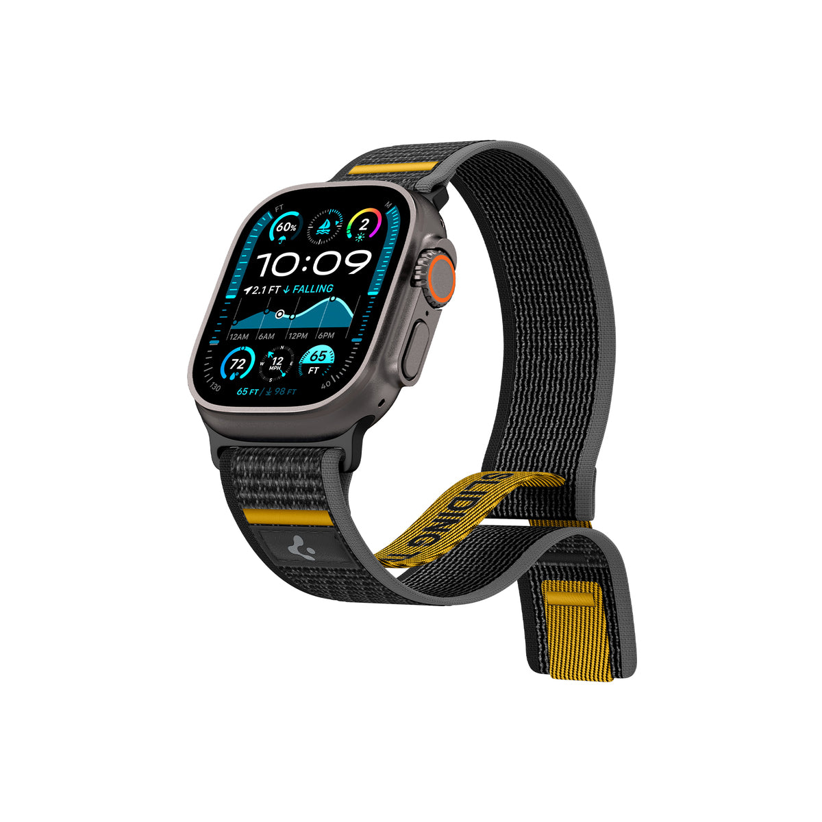 Řemínek pro Apple Watch 44mm/45mm/46mm/49mm Spigen Athlex Air Active Band - černý - istyle.work