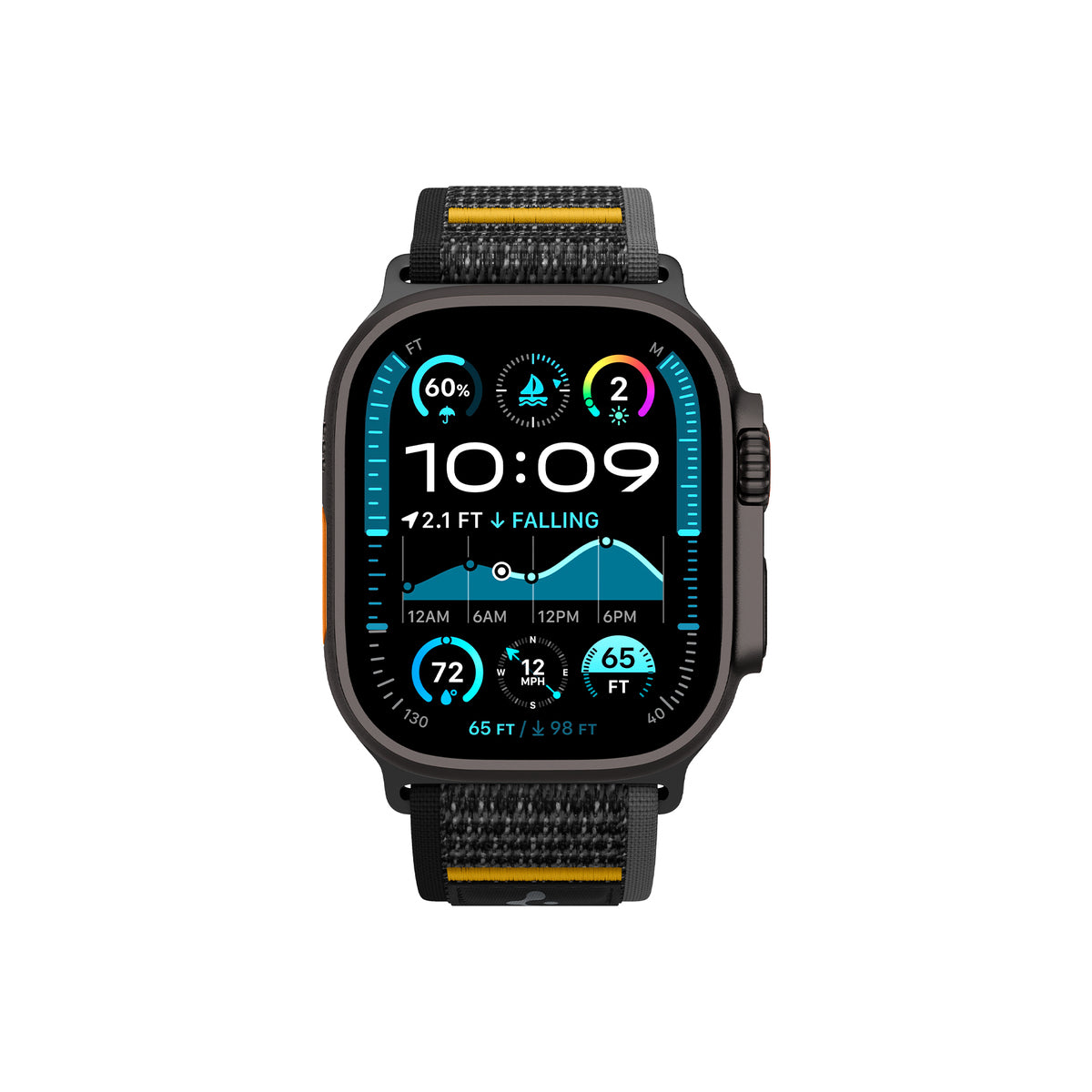 Řemínek pro Apple Watch 44mm/45mm/46mm/49mm Spigen Athlex Air Active Band - černý - istyle.work