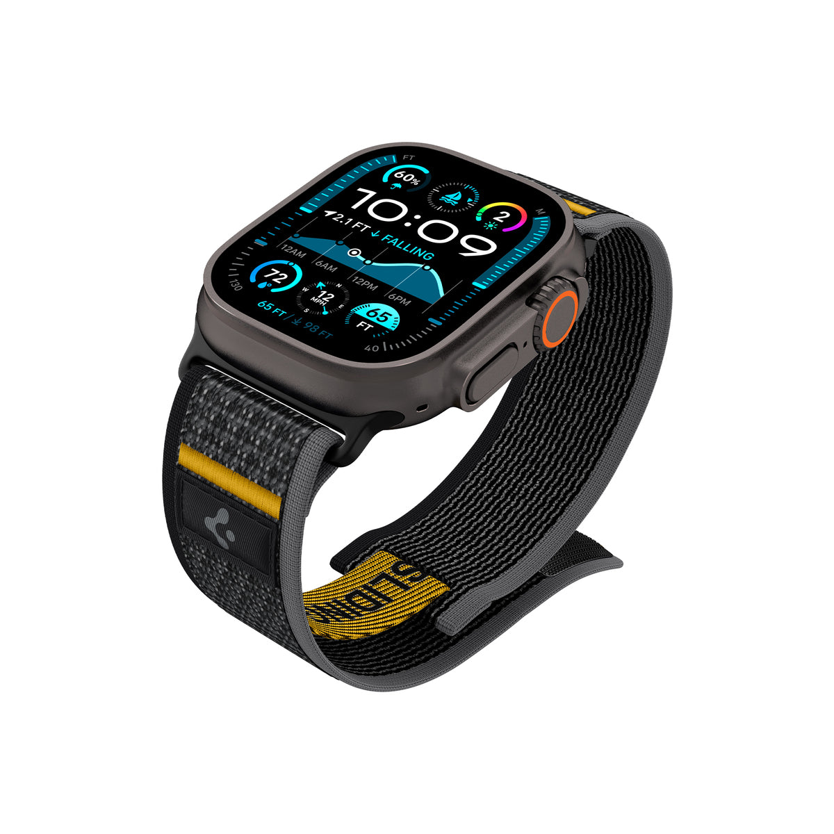 Řemínek pro Apple Watch 44mm/45mm/46mm/49mm Spigen Athlex Air Active Band - černý - istyle.work