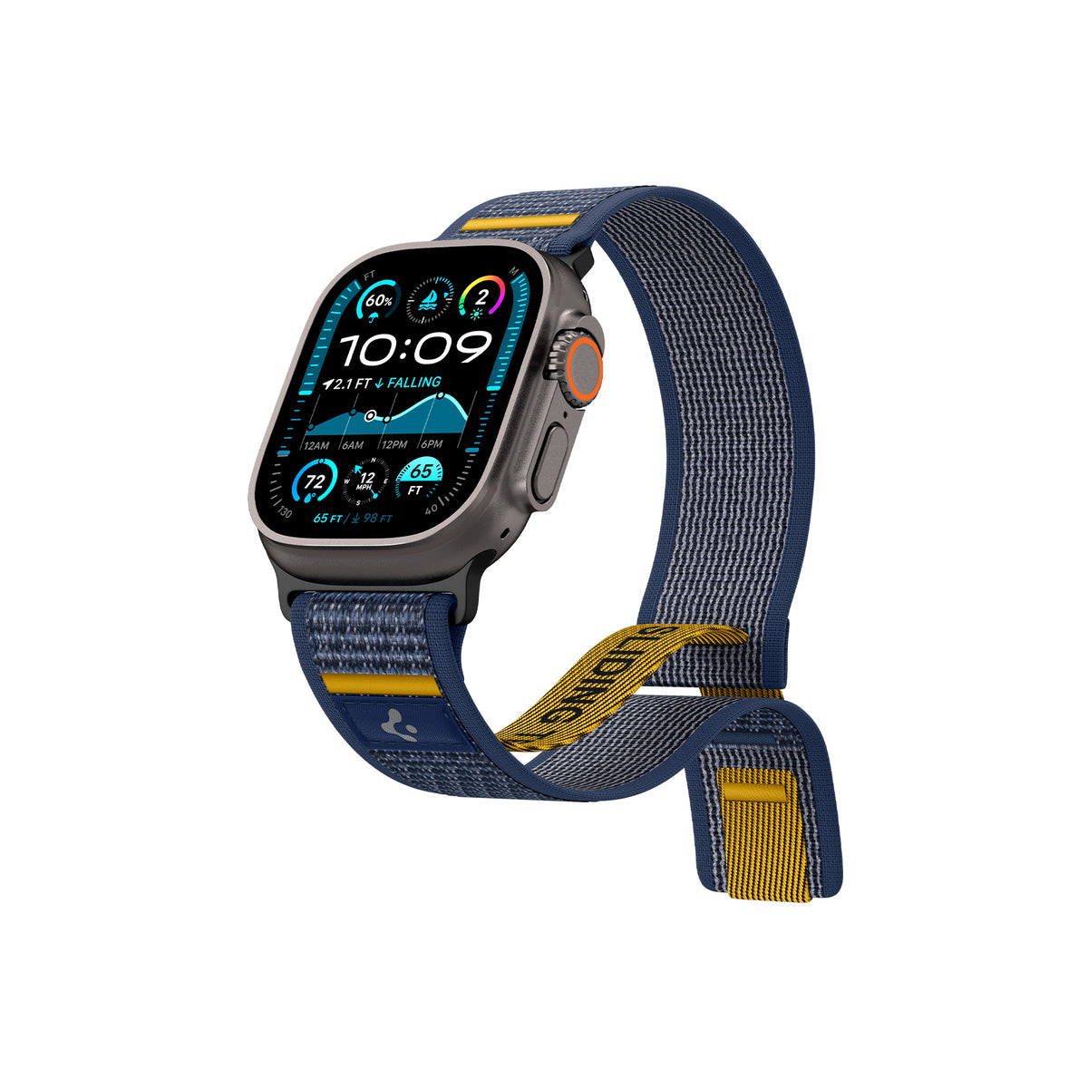 Řemínek pro Apple Watch 44mm/45mm/46mm/49mm Spigen Athlex Air Active Band - modrý - istyle.work