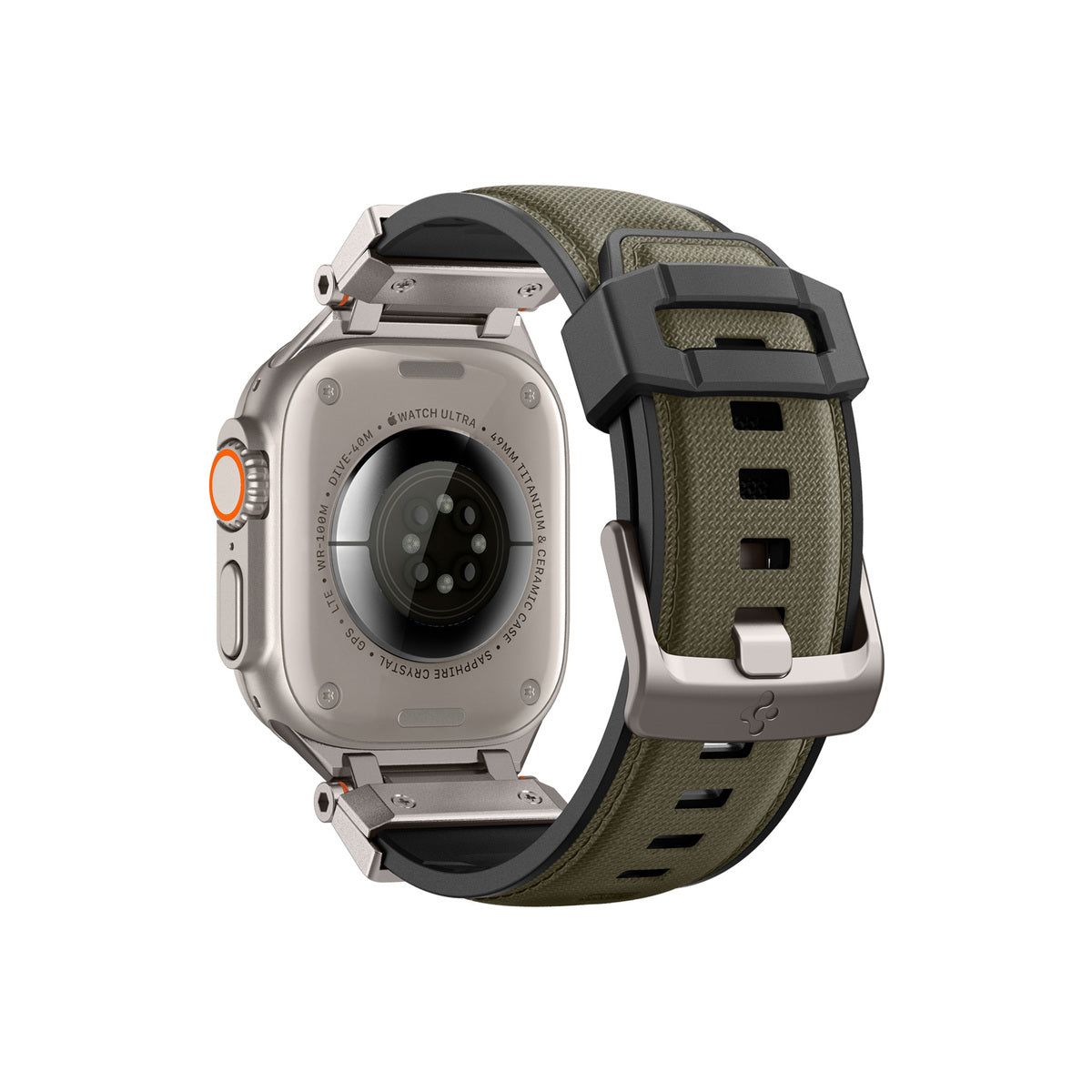 Řemínek pro Apple Watch 49mm/46mm/45mm/44mm Spigen DuraPro Armor - zelený - istyle.work