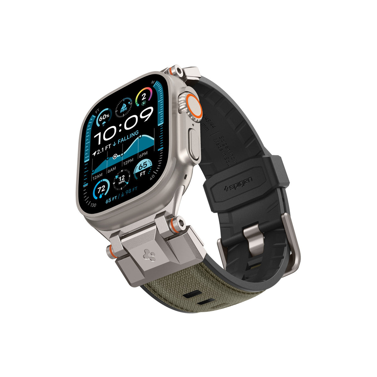 Řemínek pro Apple Watch 49mm/46mm/45mm/44mm Spigen DuraPro Armor - zelený - istyle.work