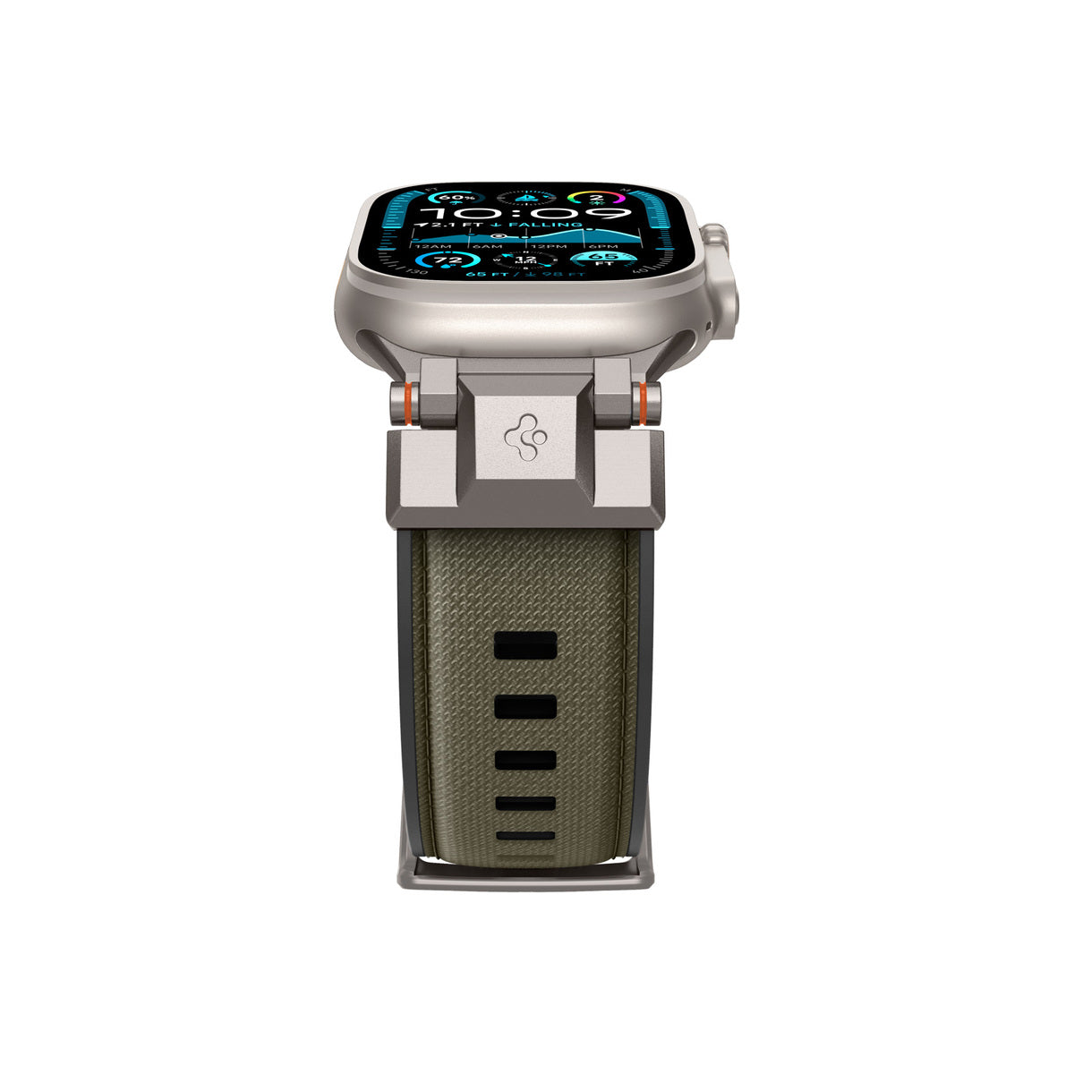 Řemínek pro Apple Watch 49mm/46mm/45mm/44mm Spigen DuraPro Armor - zelený - istyle.work