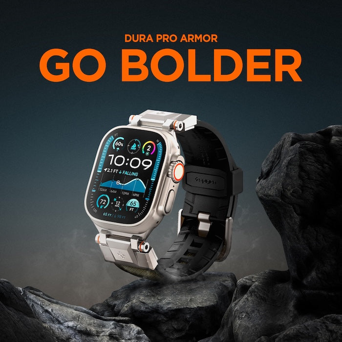 Řemínek pro Apple Watch 49mm/46mm/45mm/44mm Spigen DuraPro Armor - zelený - istyle.work