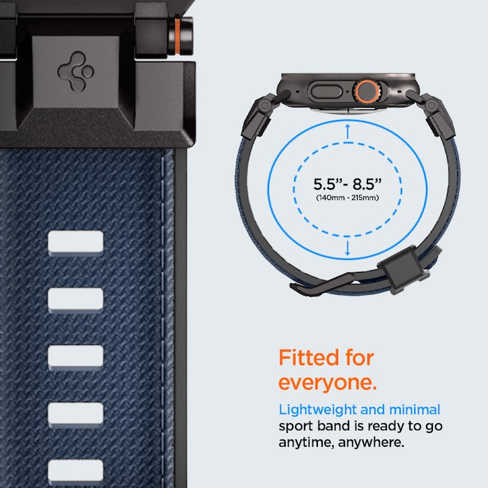 Řemínek pro Apple Watch 49mm/46mm/45mm/44mm Spigen DuraPro Armor - modrý - istyle.work