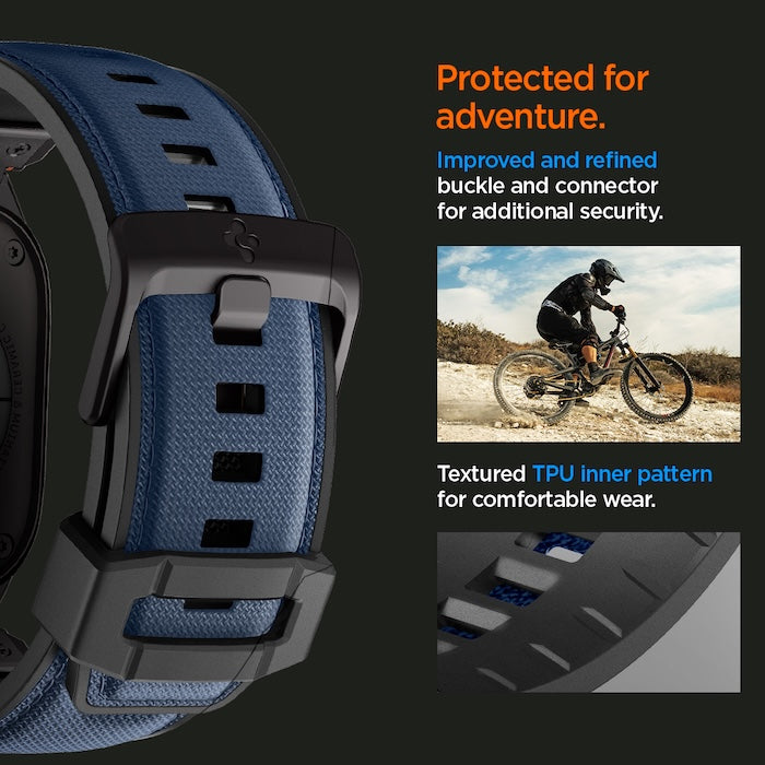 Řemínek pro Apple Watch 49mm/46mm/45mm/44mm Spigen DuraPro Armor - modrý - istyle.work
