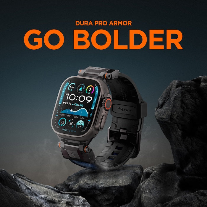 Řemínek pro Apple Watch 49mm/46mm/45mm/44mm Spigen DuraPro Armor - modrý - istyle.work