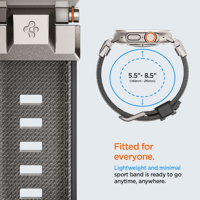 Řemínek pro Apple Watch 49mm/46mm/45mm/44mm Spigen DuraPro Armor - šedý - istyle.work