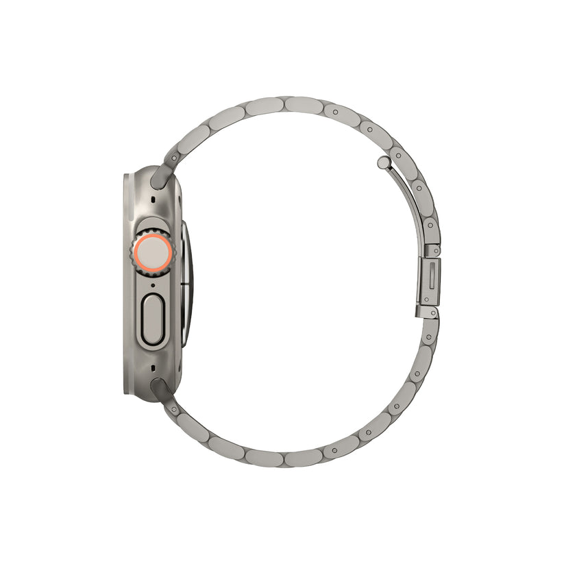 Řemínek pro Apple Watch 49mm/46mm/45mm/44mm Spigen Modern Fit Titanium Band - přírodně titanový - istyle.work